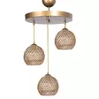 Kattokruunu, beige, 32 x 32 cm, tyylikäs, CE-sertifioitu - Katto- ja seinävalaisimet - 8683342319348 - 1
