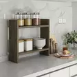 Keittiöhylly, Pähkinä, 100% Melamiinipinnoitettu Lastulevy, 34x10x30 cm, Tyylikäs ja Kestävä Säilytysratkaisu - Keittiöhyllyt - 8684282599098 - 2