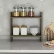 Keittiöhylly, Pähkinä, 100% Melamiinipinnoitettu Lastulevy, 34x10x30 cm, Tyylikäs ja Kestävä Säilytysratkaisu - Keittiöhyllyt - 8684282599098 - 3