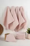 Keittiöpyyhesetti 10 kpl - Vaaleanpunainen - 90% Puuvillaa, 10% Polyesteriä - 43x76 cm - Konepestävä 30°C:ssa - Keittiötekstiilit - 8684283207428 - 1