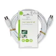 Koaksiaalikaapeli | IEC (Coax) Uros | IEC (Coax) Naaras | Niklattu | 90 dB | 75 Ohm | Tuplasuojattu | 3.00 m | Pyöreä | PVC | Valkoinen | Label - Antennikaapelit - 5412810425778 - 66