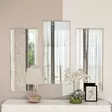 Kolmen Osan Koristepeilisetti - Läpinäkyvä MDF - Ekologinen Flotal-E - 30x70x2,2 cm - Helppo Asennus - Peilit - 8684282429678 - 2