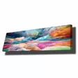 Koristeellinen Canvas-taulu 30x90 cm - Monivärinen, 100% Canvas ja Mäntykehys, Tyylikäs Seinäkoriste - Taulut ja kehykset - 8683743825738 - 4