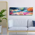Koristeellinen Canvas-taulu 30x90 cm - Monivärinen, 100% Canvas ja Mäntykehys, Tyylikäs Seinäkoriste - Taulut ja kehykset - 8683743825738 - 3