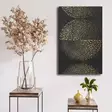 Koristeellinen Canvas-taulu 45x70 cm - Kultainen, Valkoinen, Musta - 100% Kangas ja Mäntykehys - Tyylikäs Sisustus - Taulut ja kehykset - 8683743825608 - 2