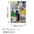 Koristeellinen Karkaistu Lasi Maalaus 70x100 cm - Monivärinen Seinäkoriste, Elegantti ja Kestävä Sisustuselementti - Taulut ja kehykset - 8684282138358 - 7