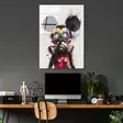 Koristeellinen Karkaistu Lasi Maalaus 70x100 cm - Monivärinen Seinäkoriste, Elegantti ja Kestävä Taideteos - Taulut ja kehykset - 8684282905318 - 3