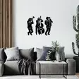 Koristeellinen Metallinen Seinäkoriste, Musta, 100% Metalli, 1,2mm Paksuus, 61x47 cm, Tyylikäs ja Ajaton Design - Koristeet, koriste-esineet - 8683342203258 - 2