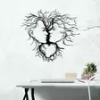 Koristeellinen Metallinen Seinäkoriste, Musta, 100% Metalli, 1,2mm Paksuus, 70x64 cm, Helppo Asennus, Sisältää Kiinnitystarvikkeet - Koristeet, koriste-esineet - 8683342213578 - 4