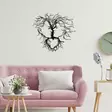 Koristeellinen Metallinen Seinäkoriste, Musta, 100% Metalli, 1,2mm Paksuus, 70x64 cm, Helppo Asennus, Sisältää Kiinnitystarvikkeet - Koristeet, koriste-esineet - 8683342213578 - 2