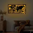 Koristeellinen Metallinen Seinäkoriste, Musta, 60x120 cm, Helppo Asennus, Toimii 3 AA Paristolla, Tyylikäs Sisustuselementti - Koristeet, koriste-esineet - 8684282635208 - 5