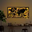 Koristeellinen Metallinen Seinäkoriste, Musta, 60x120 cm, Helppo Asennus, Toimii 3 AA Paristolla, Tyylikäs Sisustuselementti - Koristeet, koriste-esineet - 8684282635208 - 3