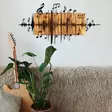 Koristeellinen Puinen Seinäkoriste Musta Pähkinä 90x47 cm - 100% Metalli ja Puu - Tyylikäs Sisustuselementti - Koristeet, koriste-esineet - 8682870972018 - 4