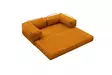 Kulmasohva, oranssi, 290 cm leveä, kestävä, ympäristöystävällinen - Sohvat - 8684283436408 - 12
