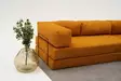 Kulmasohva, oranssi, 290 cm leveä, kestävä, ympäristöystävällinen - Sohvat - 8684283436408 - 8