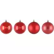Kuusenpallo 8cm 8kpl punainen Winteria - Joulukoristeet ja -tekstiilit - 6410416370378 - 1