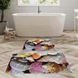 Kylpyhuonematto Setti 2 kpl - Monivärinen, 100% Polyesteri, 850 gr/m², Koko 50x60 cm ja 60x100 cm, Konepestävä - Kylpyhuonematot ja kosteantilan matot - 8683342420068 - 2