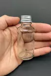 Lasipullosetti 6 kpl - Keittiötarvikkeet - Läpinäkyvä Hopea - 100% Lasi - 4,5 x 11 cm - Astianpesukoneen kestävä - Tarjoiluastiat - 8684283873708 - 4