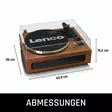 Levysoitin Bluetooth MMC 4 kaiuttimet sisäänrakennettu Brown - Levysoittimet ja neulat - 8711902069638 - 55