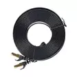 Litteä verkkokaapeli S/STP CAT7 PNI U7075B, 2 x RJ45, 4 paria johtoja, 32AWG, kupari, 10 Gbps, 600 MHz, 7,5 m, musta - PNI tuotteet - 5949066538698 - 5