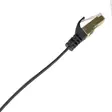 Litteä verkkokaapeli S/STP CAT7 PNI U7075B, 2 x RJ45, 4 paria johtoja, 32AWG, kupari, 10 Gbps, 600 MHz, 7,5 m, musta - PNI tuotteet - 5949066538698 - 3