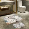 Luxus Kylpyhuonemattosetti (2 kpl), monivärinen, 50 x 60 cm, 60 x 100 cm, pehmeä, liukumaton, antibakteerinen - Kylpyhuonematot ja kosteantilan matot - 8683342421348 - 2