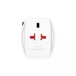 Matkasovitin 2-napainen maailmanlaajuinen matkasovitin, jossa on integroitu kaksois-USB-laturi (1x USB C & 1 x USB) 65 watin virransyöttöteho -  - 19-19-7640166328308 - 40