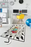 Matto (100 x 160), monivärinen, 100 x 160 cm, antibakteerinen, konepestävä - Suuret ja keskikokoiset matot - 8681875387278 - 2