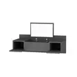 Meikkipöytä Anthracite 100% Melamiinipinnoitettu Peili Sisältyy 100x33x39,1 cm Kiinnitettävä Seinään 18 mm - Meikkipöydät - 8682870728578 - 4