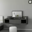Meikkipöytä Anthracite 100% Melamiinipinnoitettu Peili Sisältyy 100x33x39,1 cm Kiinnitettävä Seinään 18 mm - Meikkipöydät - 8682870728578 - 3
