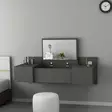 Meikkipöytä Anthracite 100% Melamiinipinnoitettu Peili Sisältyy 100x33x39,1 cm Kiinnitettävä Seinään 18 mm - Meikkipöydät - 8682870728578 - 2