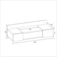 Meikkipöytä Anthracite 100% Melamiinipinnoitettu Peili Sisältyy 100x33x39,1 cm Kiinnitettävä Seinään 18 mm - Meikkipöydät - 8682870728578 - 5