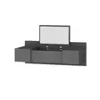 Meikkipöytä Anthracite 100% Melamiinipinnoitettu Peili Sisältyy 100x33x39,1 cm Kiinnitettävä Seinään 18 mm - Meikkipöydät - 8682870728578 - 1