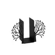 Metallinen kirjatuki, musta, 44 x 14 x 22 cm, kestävä, helppo koota - Koristeet, koriste-esineet - 8682870703308 - 1