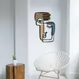 Metallinen Seinäkoriste - Monivärinen, 38x55 cm, Tyylikäs ja Kestävä Sisustuselementti Kodin Eleganssiin - Koristeet, koriste-esineet - 8684282053798 - 3