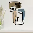 Metallinen Seinäkoriste - Monivärinen, 38x55 cm, Tyylikäs ja Kestävä Sisustuselementti Kodin Eleganssiin - Koristeet, koriste-esineet - 8684282053798 - 5