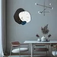 Metallinen Seinäkoristekello 50x50 cm - Monivärinen, 100% Metalli, Tyylikäs Sisustuselementti, Lahjaidea, Paristokäyttöinen - Seinäkellot - 8684283390908 - 6