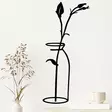 Metallinen Seinäkoriste Musta 33x0,15x71 cm - Tyylikäs ja Kestävä Sisustuselementti Kodin Kaunistamiseen - Koristeet, koriste-esineet - 8683342204248 - 2