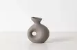Minkinvärinen 100% Keraaminen Maljakko - Elegantti Sisustuselementti - Koko 14 x 7 x 16 cm - Täydellinen Lahja - Kukka-amppelit ja maljakot - 8684282979388 - 2