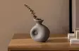 Minkinvärinen 100% Keraaminen Maljakko - Elegantti Sisustuselementti - Koko 14 x 7 x 16 cm - Täydellinen Lahja - Kukka-amppelit ja maljakot - 8684282979388 - 1