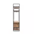Moderni Atlantic Pine Vaatekaappi - 100% Melamiinipinnoitettu, 18mm Paksuus, Metallijalat, 104x225x52cm, 2 Vetolaatikkoa - Vaatekaapit - 8683342107068 - 5