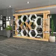 Moderni ja Uudenaikainen Kirjahylly - Valkoinen Tammi, 100% Melamiinipinnoitettu, 18 mm, 140x29,6x177,4 cm - Kirjahyllyt - 8683743117208 - 7