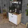 Monikäyttöinen Kaappi - Huonekalut, Pähkinä Valkoinen, 100% Melamiinipinnoitettu E1 Laatu Lastulevy, 70x186,4x40 cm - Kaapit ja lipastot - 8684283498468 - 9