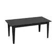 Monikäyttöinen Musta Ruokapöytä 180x76,8x90 cm - Moderni Marmori Kuvio, 100% Melamiinipinnoitettu Lastulevy - Ruokapöydät - 8681875670738 - 1