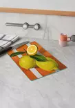 Monivärinen 100% Karkaistu Lasi Leikkuulauta 30x40 cm - Antibakteerinen, Helppo Puhdistaa, Liukumaton - Keittiötyövälineet - 8684283732388 - 2