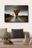 Monivärinen 70x100 cm Koristeellinen Canvas-taulu Puisella Kehyksellä - Tyylikäs Sisustuselementti Kotiin ja Toimistoon - Taulut ja kehykset - 8681875612448 - 3