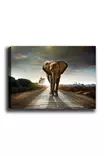 Monivärinen 70x100 cm Koristeellinen Canvas-taulu Puisella Kehyksellä - Tyylikäs Sisustuselementti Kotiin ja Toimistoon - Taulut ja kehykset - 8681875612448 - 1