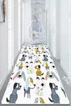 Monivärinen eteisen matto käytävämatto 80x200 cm - Antibakteerinen, Konepestävä, Liukumaton, 100% Polyesteri, 10 mm Nukka - Pienet matot ja käytävämatot - 8683342035538 - 1