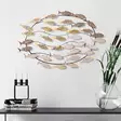 Monivärinen Käsintehty Koristeellinen Metalli Seinäkoriste 94x58x4 cm - Yksilöllinen Taideteos Kodin Sisustukseen - Koristeet, koriste-esineet - 8683742688518 - 2