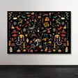 Monivärinen Koristeellinen Canvas-taulu 100x140 cm - 100% Puukehys, Valmiina Ripustettavaksi - Taulut ja kehykset - 8684283062638 - 1